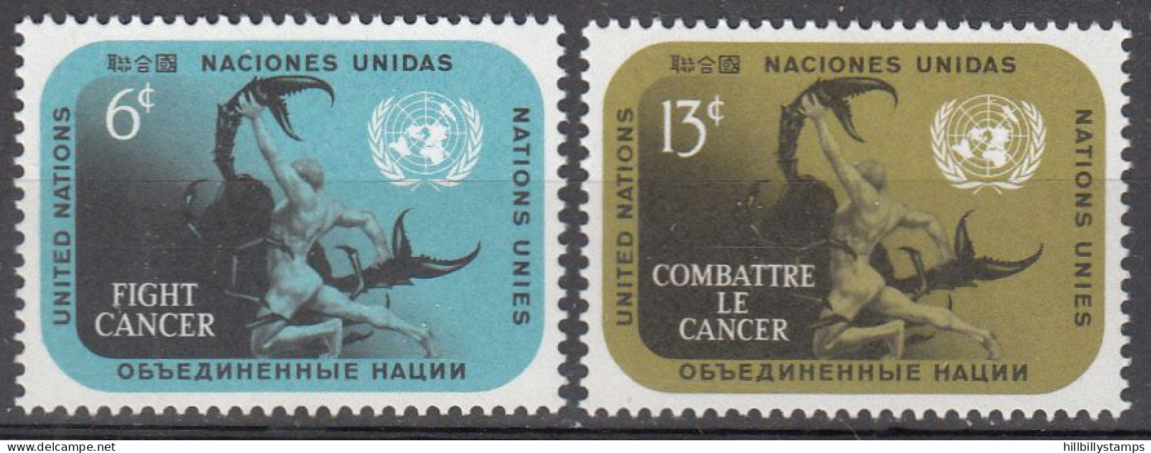 UNITED NATIONS NY   SCOTT NO 207-8   MNH     YEAR  1970 - Unused Stamps