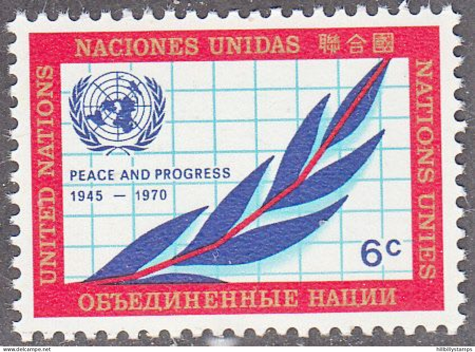 UNITED NATIONS NY   SCOTT NO 209   MNH     YEAR  1970 - Ungebraucht