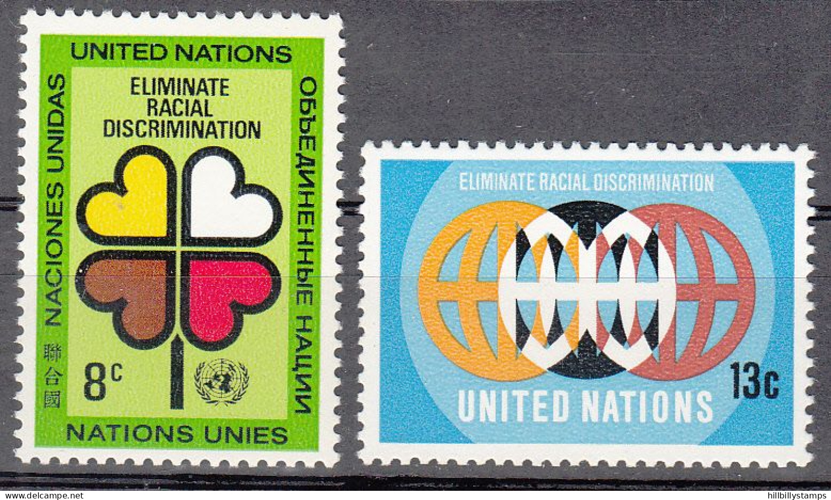 UNITED NATIONS NY   SCOTT NO 220-21   MNH     YEAR  1971 - Ungebraucht