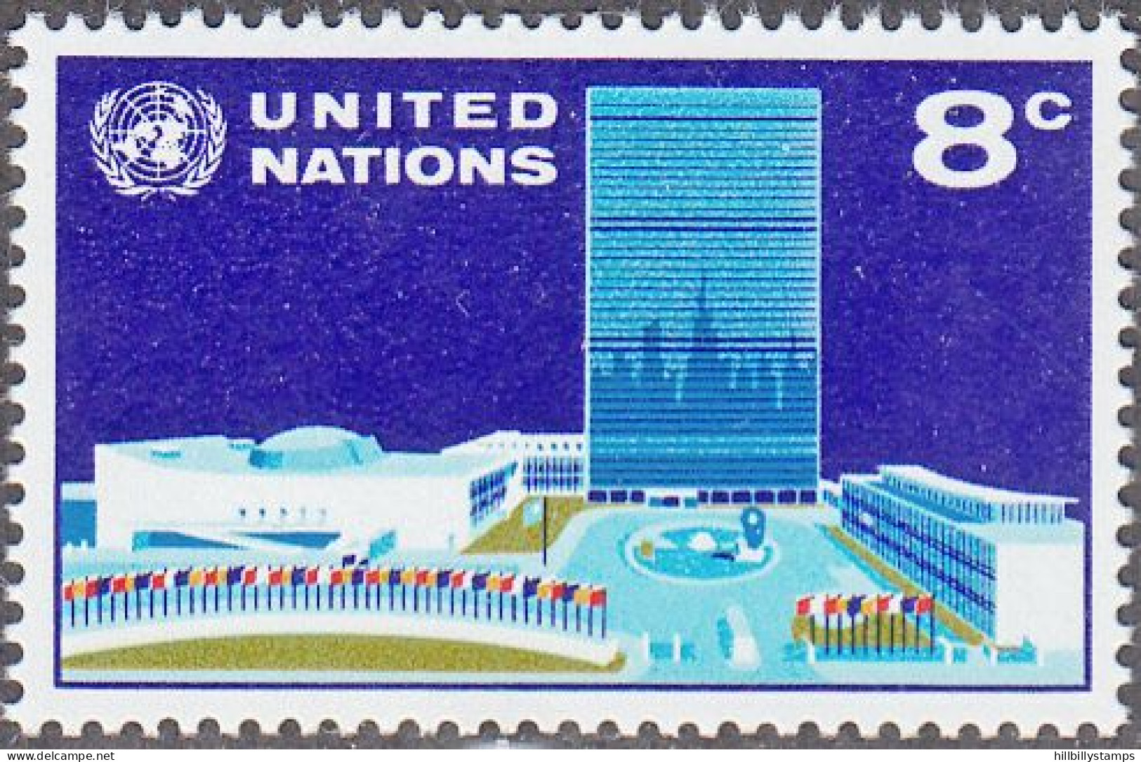 UNITED NATIONS NY   SCOTT NO 222   MNH     YEAR  1971 - Ongebruikt