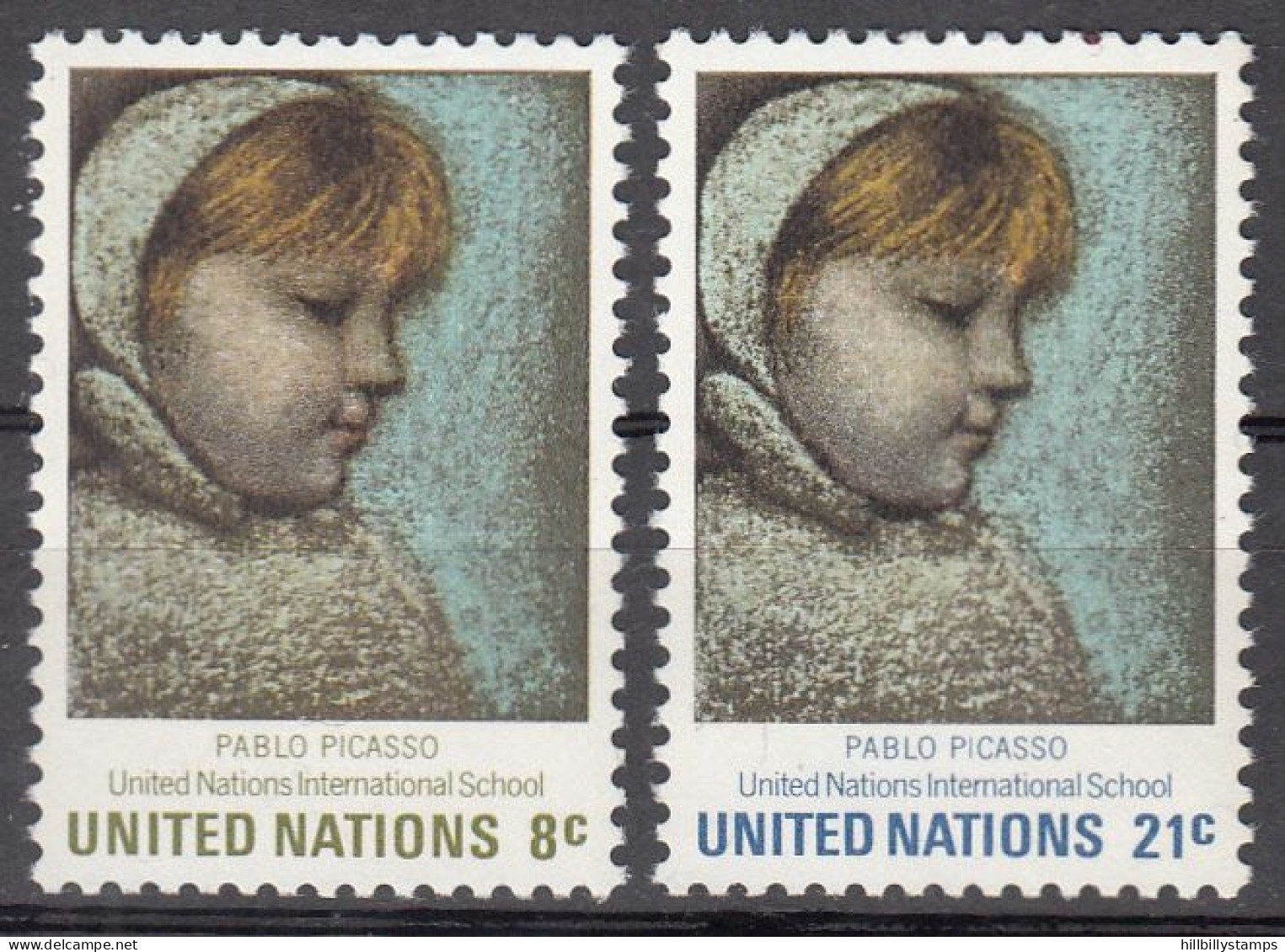 UNITED NATIONS NY   SCOTT NO 224-25   MNH     YEAR  1971 - Nuovi