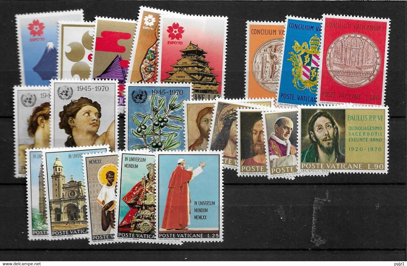 1970 MNH Vaticano, Vatikanstaat, Year Collection, Postfris** - Volledige Jaargang