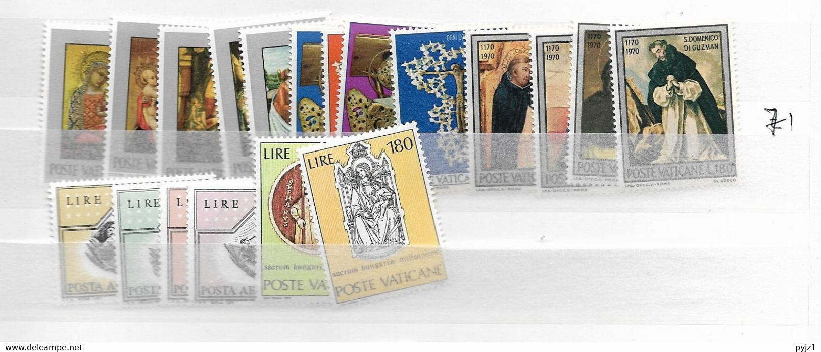 1971 MNH Vaticano, Vatikanstaat, Year Collection, Postfris** - Années Complètes