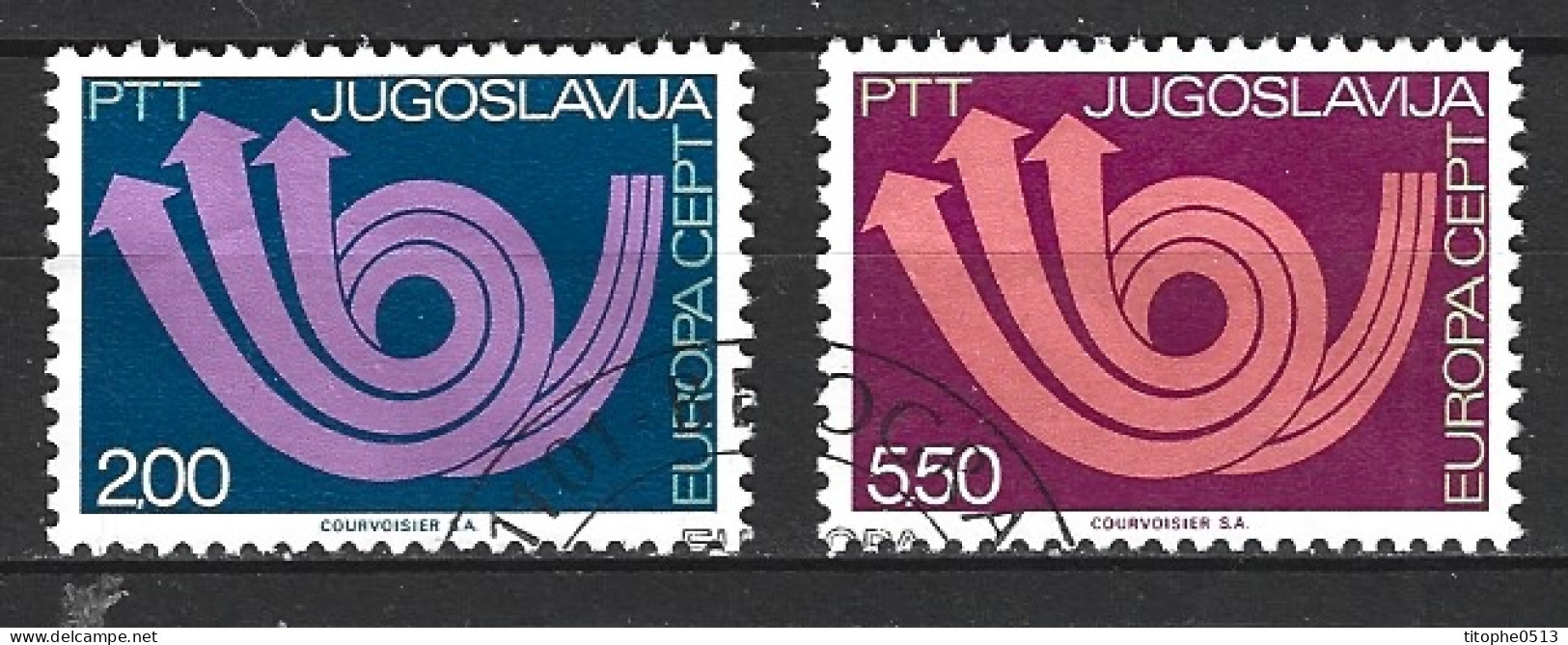 YOUGOSLAVIE. N°1390-1 Oblitérés De 1973. Europa'73. - 1973