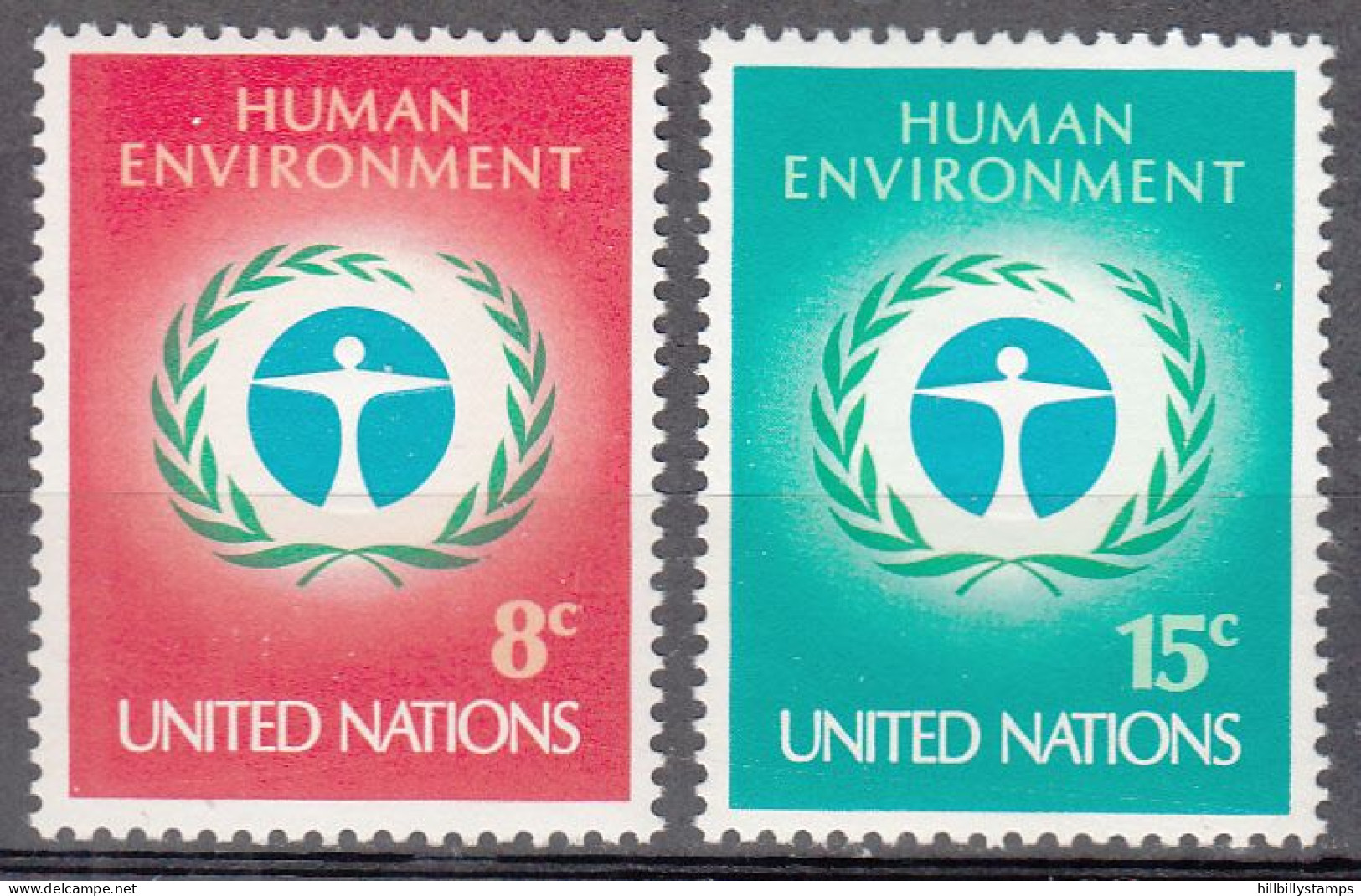 UNITED NATIONS NY   SCOTT NO 229-30   MNH     YEAR  1972 - Unused Stamps