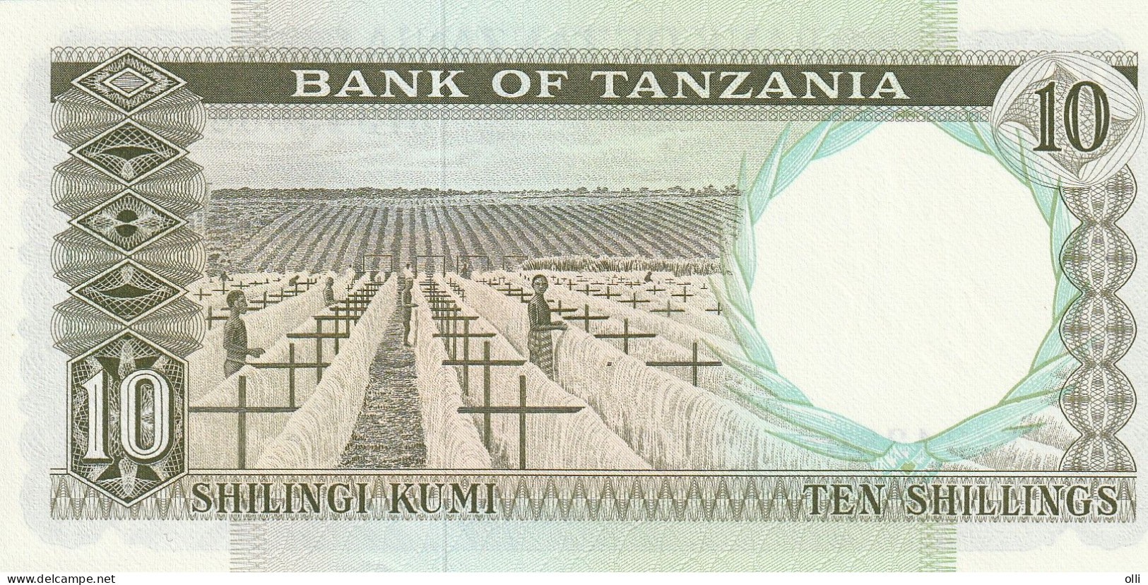 Tanzania, 10 Shillings  1966 P-2  UNC - Tanzanie