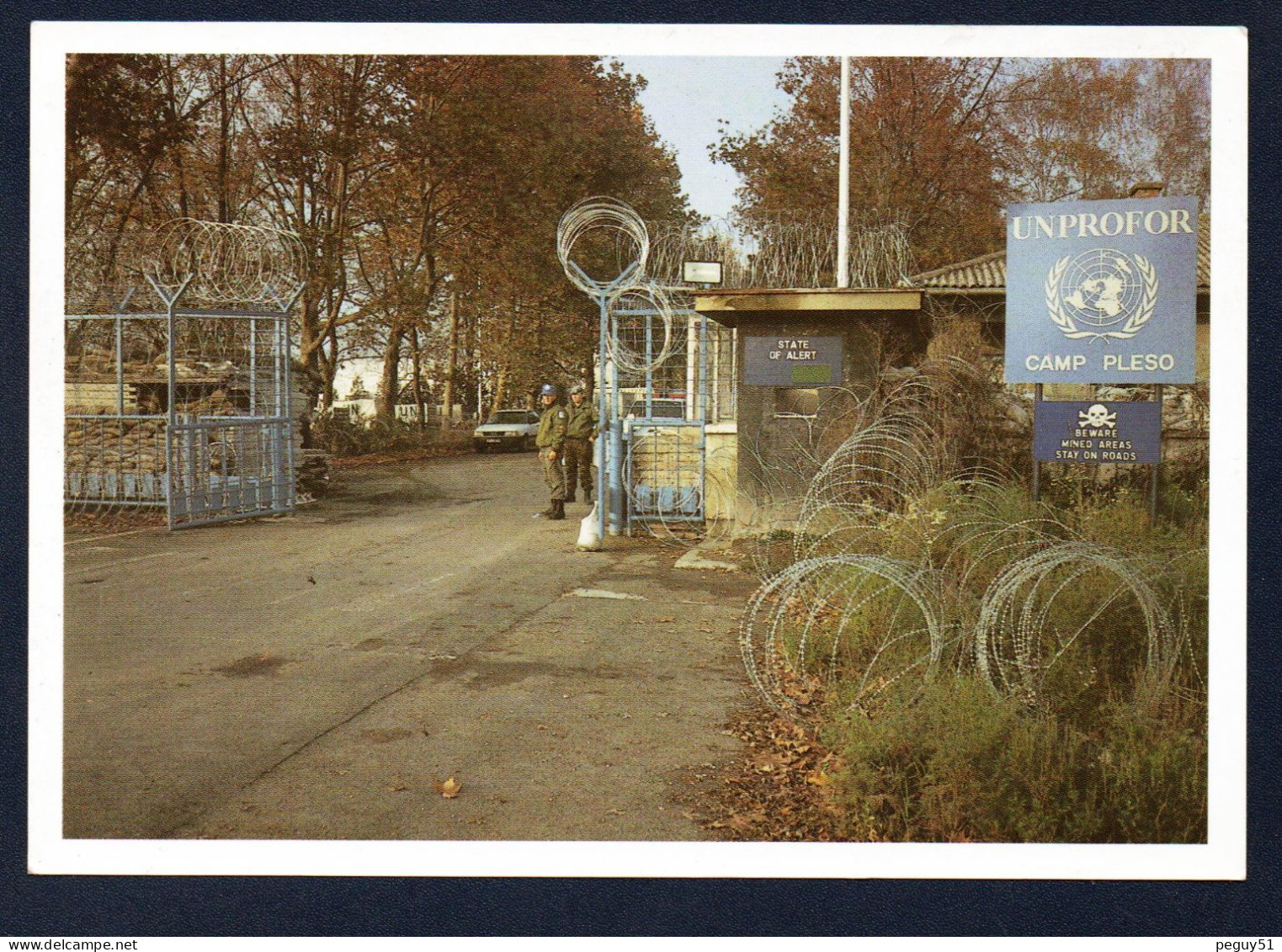 UNPROFOR .(United Nations Protection Force). Camp Pleso ( Zagreb). L'entrée Sud De La Base. - Guerres - Autres