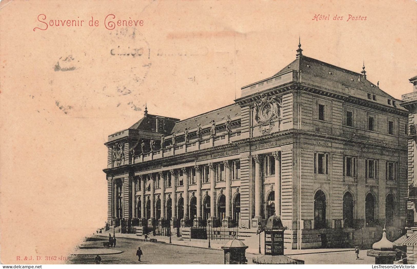 SUISSE - Genève -  Hôtel Des Postes - Carte Postale Ancienne - Genève