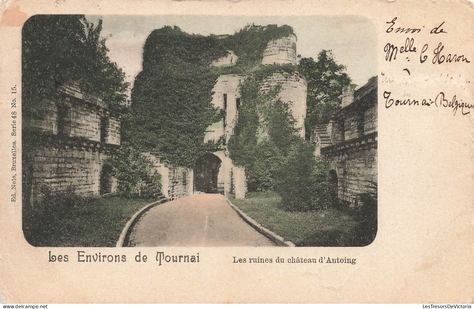 BELGIQUE - Châtelet - Tournai - Les Ruines Du Château D'Antoing - Colorisé - Carte Postale Ancienne - Chatelet