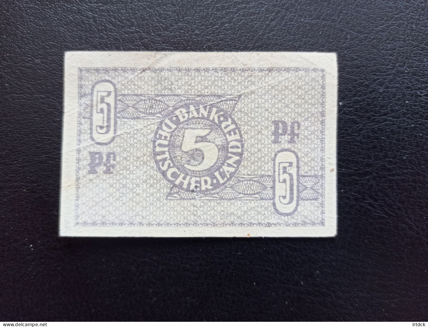 Billet Allemagne 5 Pfenning 1948 - Andere & Zonder Classificatie