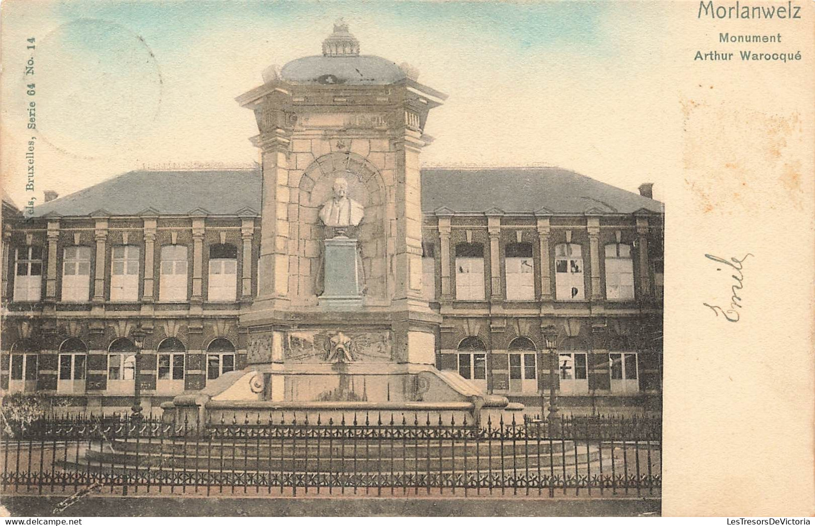 BELGIQUE - Morlanwelz - Monument Arthur Warocqué - Colorisé - Carte Postale Ancienne - Morlanwelz