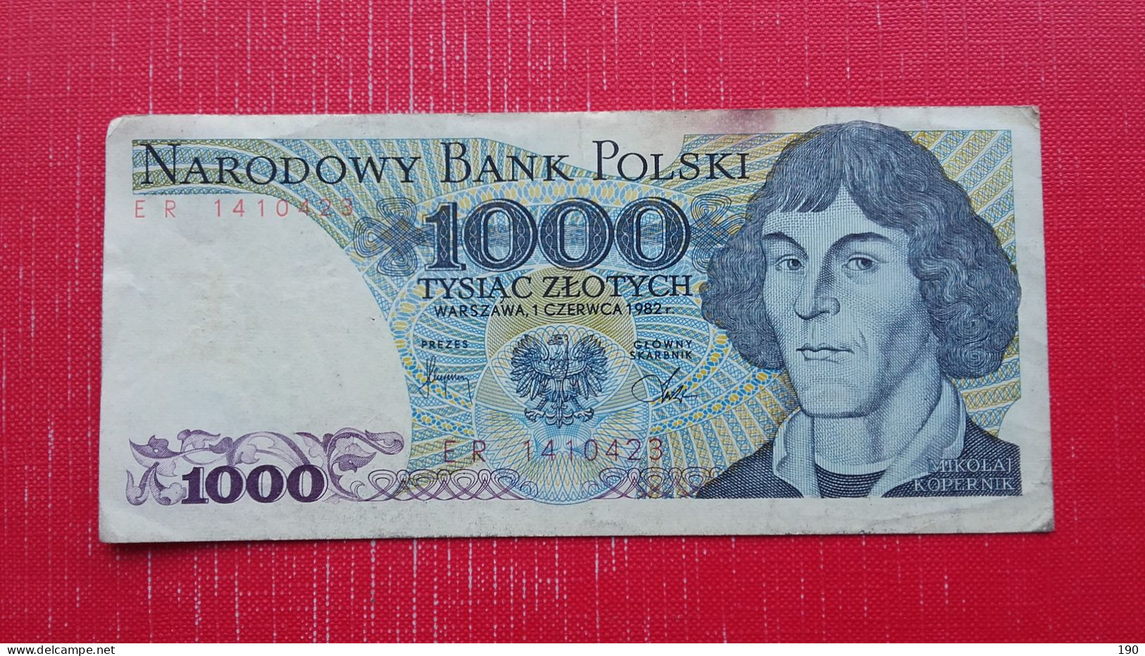 1000 Tysiac Zlotych.Mikolaj Kopernik - Pologne