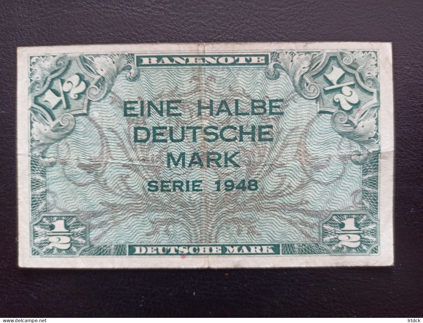Billet Allemagne 1/2 Deutsche Mark  1948 - Autres & Non Classés