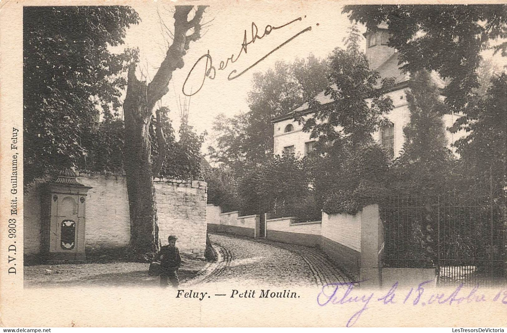 BELGIQUE - Seneffe -  Feluy - Petit Moulin - Une Ruelle En Pavé - Carte Postale Ancienne - Seneffe