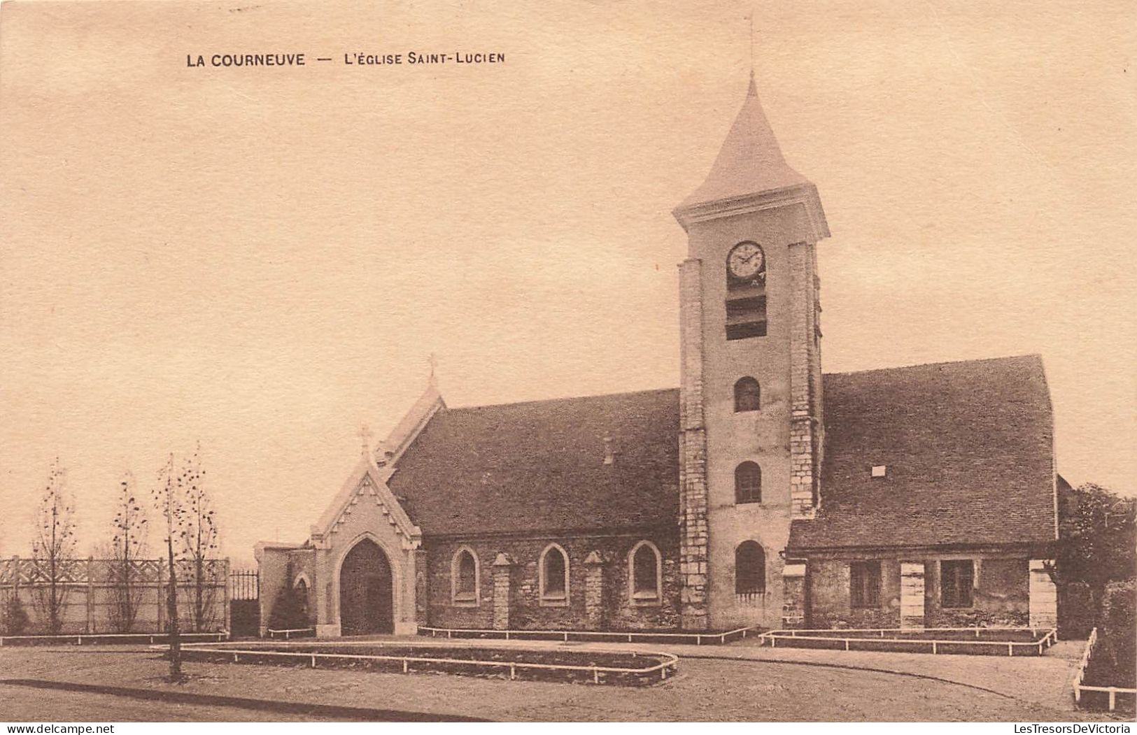 FRANCE - La Courneuve - L'église Saint Lucien - Carte Postale Ancienne - La Courneuve