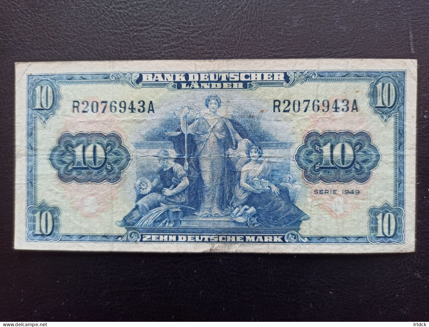 Billet Allemagne 10 Deutsche Mark  Série 1949 - Andere & Zonder Classificatie