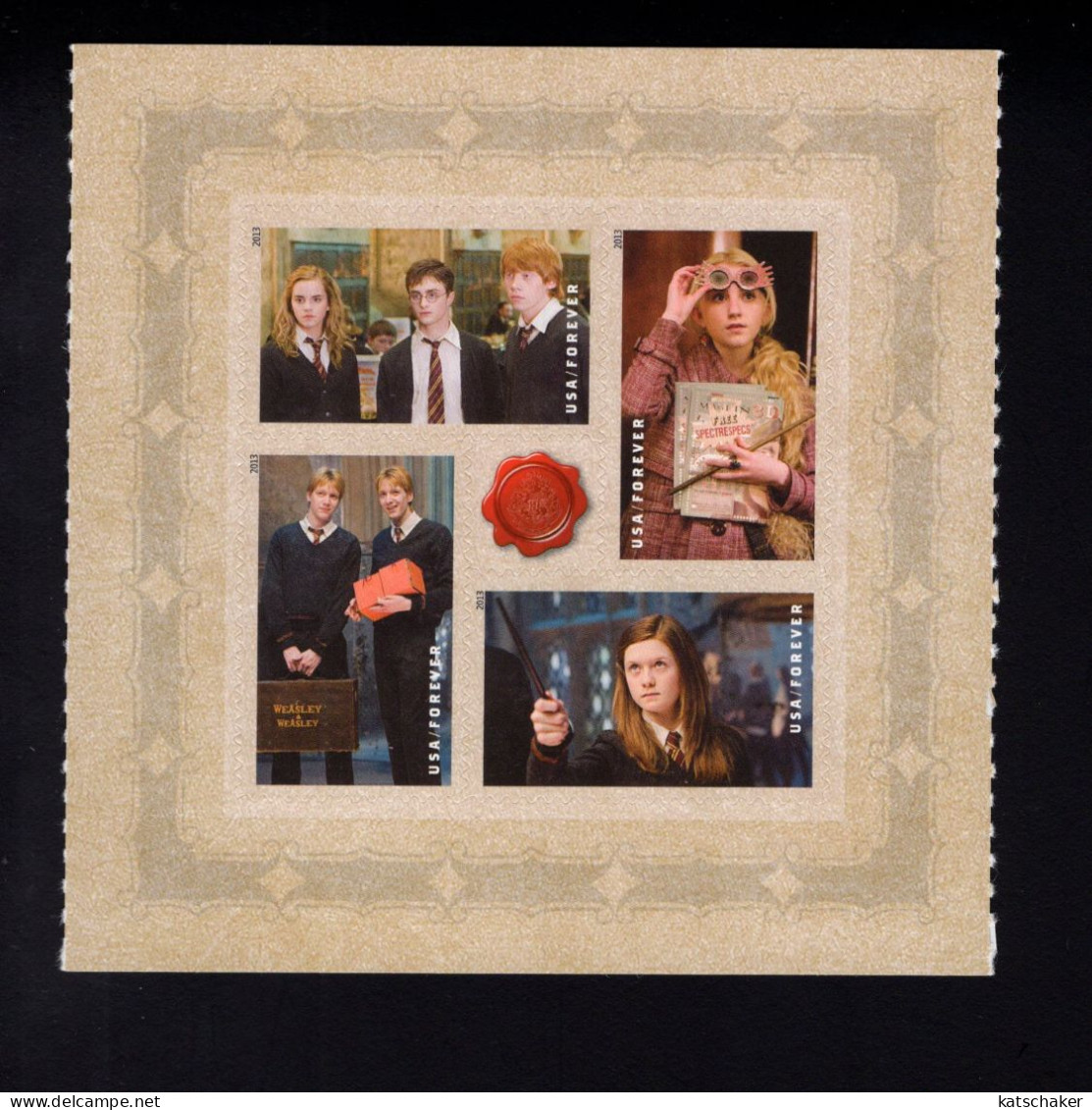 1739023000 2013 (XX) SCOTT 4840A POSTFRIS MINT NEVER HINGED - SCENES FROM HARRY POTTER MOVIES - Unused Stamps