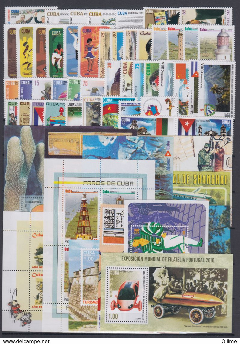 CUBA. EMISIONES DE 2010. MNH - Años Completos