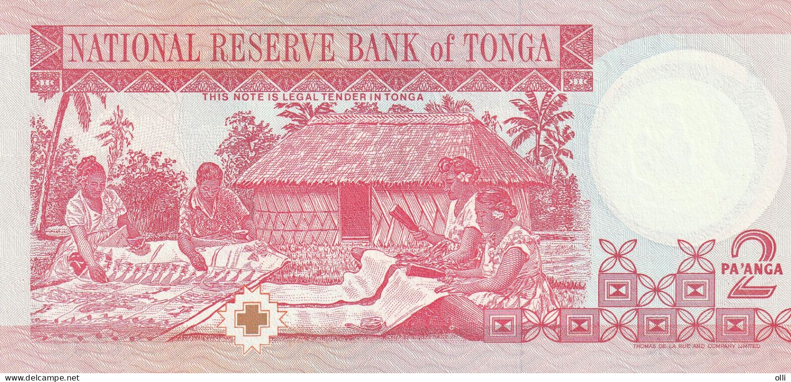 TONGA - 2 PA'ANGA  1995  P-32  UNC - Tonga