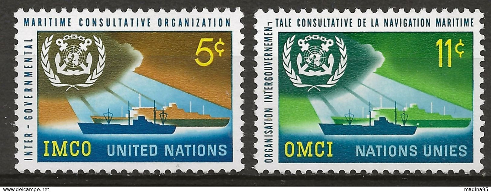 NATIONS-UNIES - NEW-YORK: **, N° YT 119 Et 120, TB - Unused Stamps