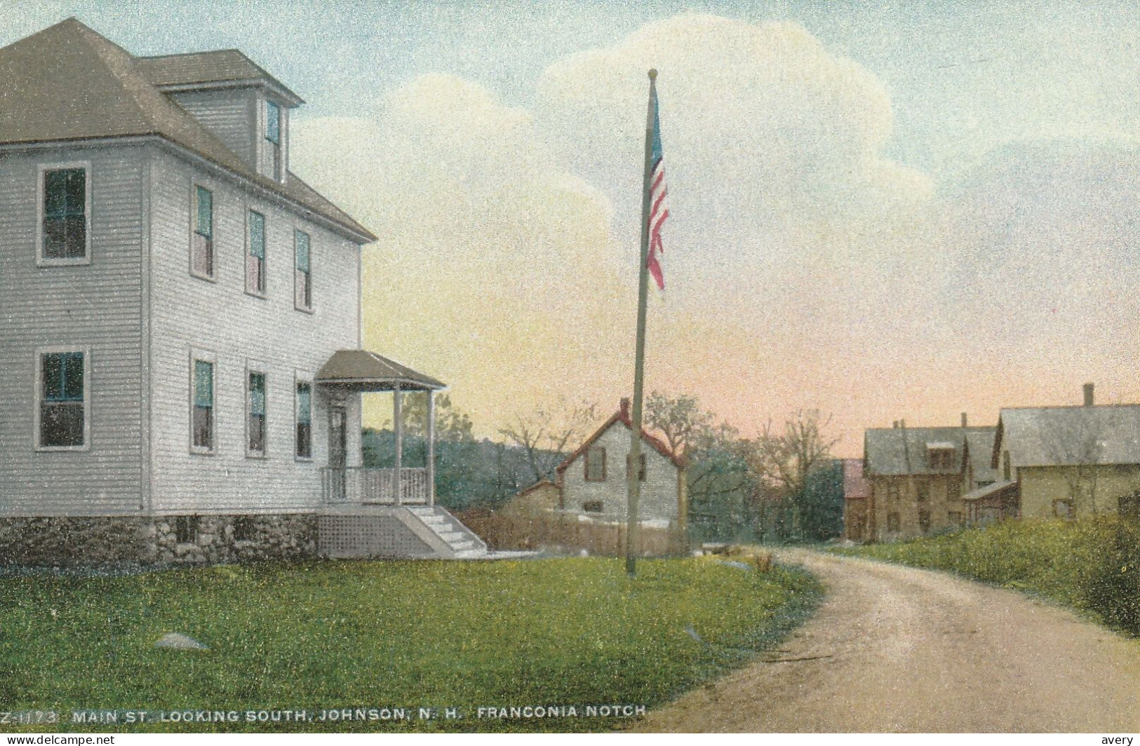 Johnson, New Hampshire  Main Street Looking South, Franconia Notch - White Mountains