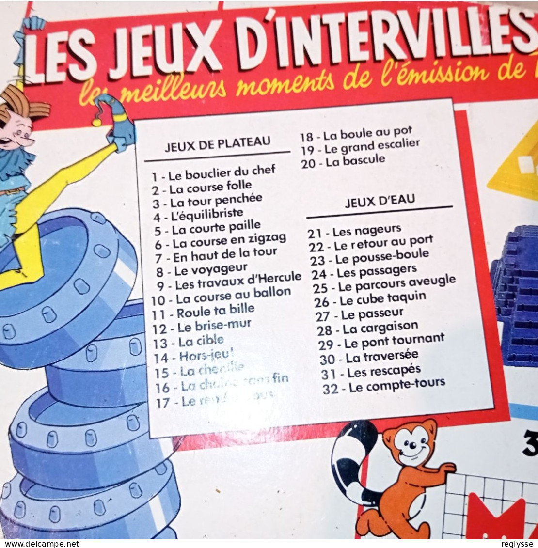 LES JEUX D INTERVILLE - CELEBRE JEU TV  - JEUX DE SOCIETE VINTAGE -  MAKO 1987 -