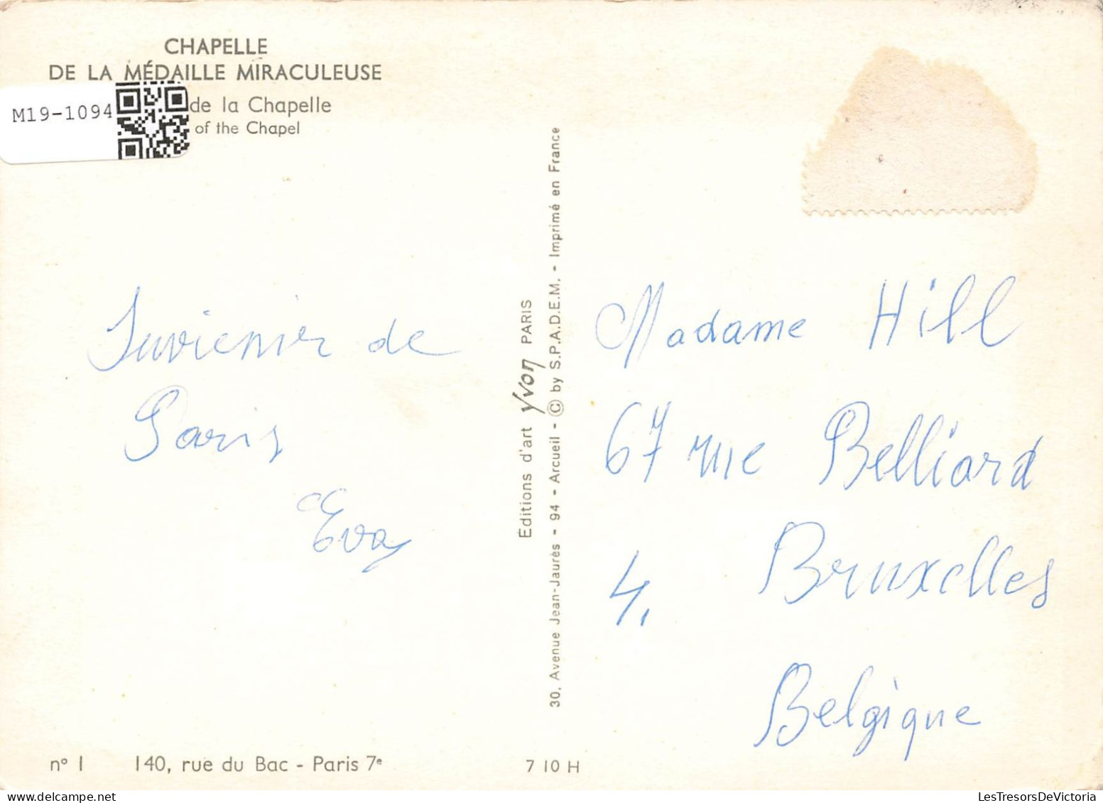 FRANCE - Paris - Chapelle De La Médaille Miraculeuse - Colorisé - Carte Postale - Paris (07)