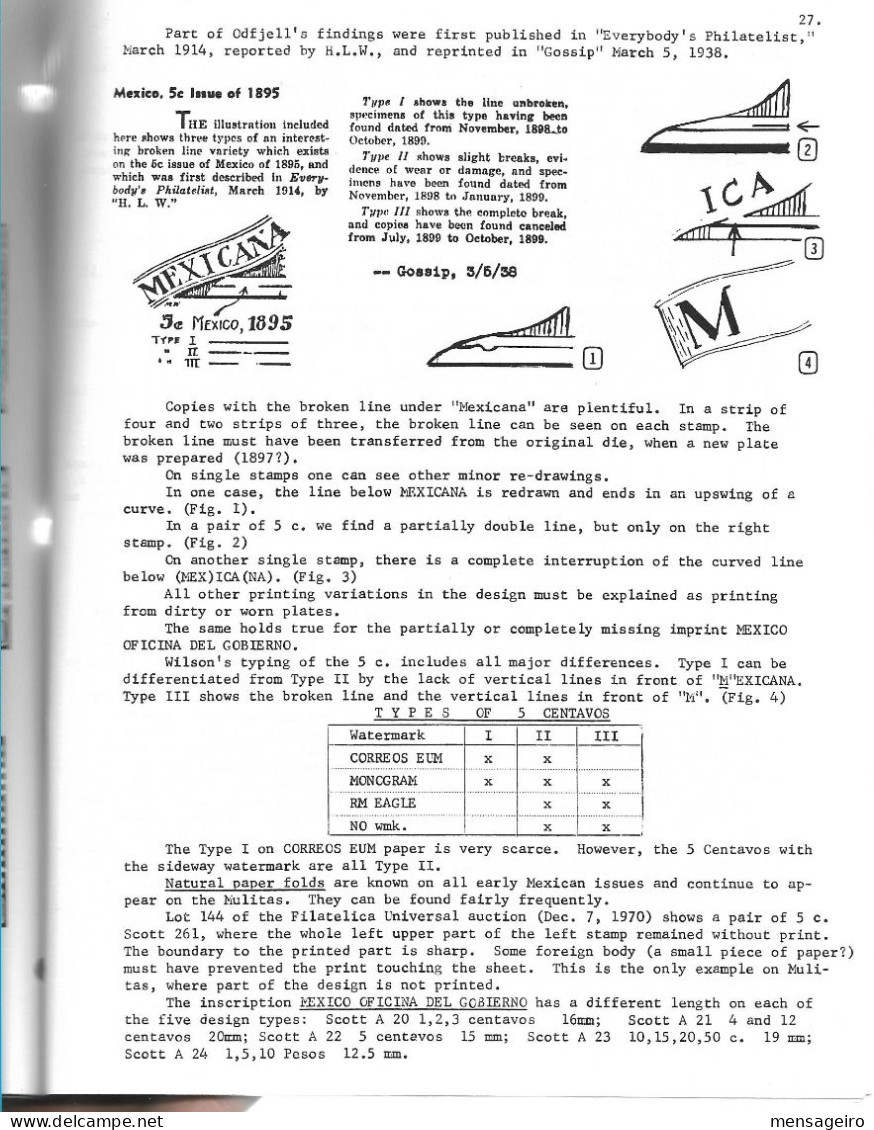 (LIV) - 1895-1898 MAIL TRANSPORTATION ISSUE OF MEXICO - KARL SCHIMMER 1972 - Philatelie Und Postgeschichte