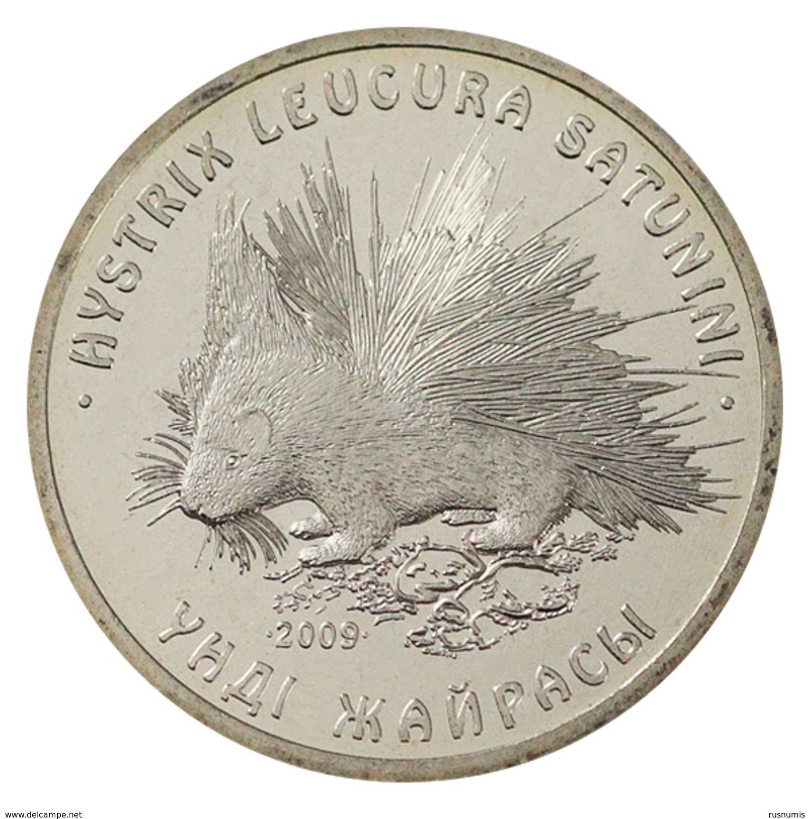 KAZAKHSTAN KAZACHSTAN KAZAKISTAN 50 TENGE FAUNA ANIMALS PORCUPINE 2009 UNC - Kasachstan