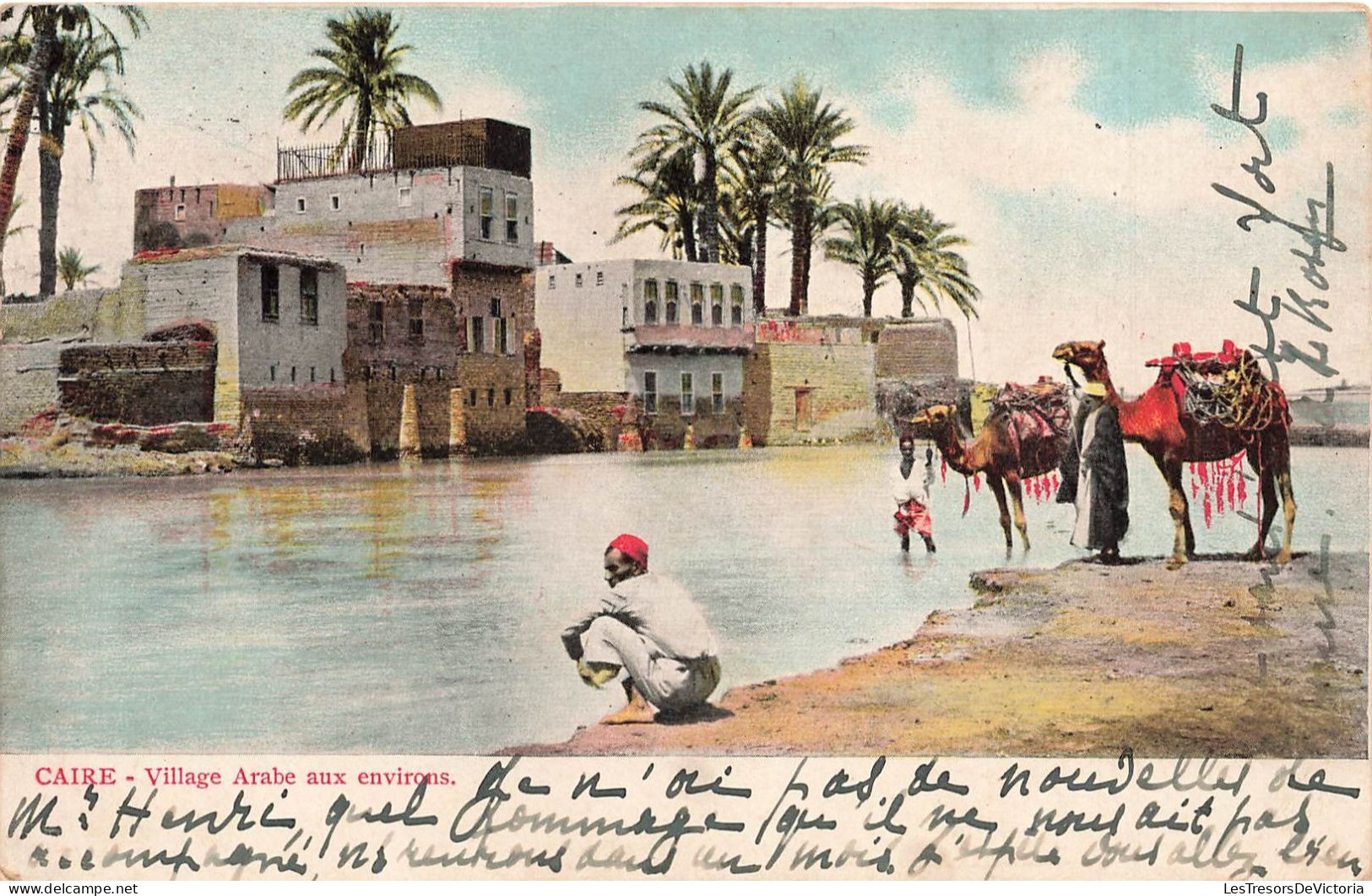 EGYPTE - Le Caire - Village Aux Environs - Colorisé - Carte Postale Ancienne - Cairo