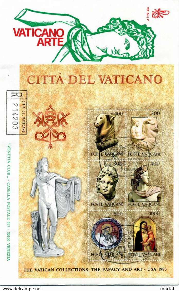1983 VATICANO FDC Collezioni Vaticane BF6 - FDC
