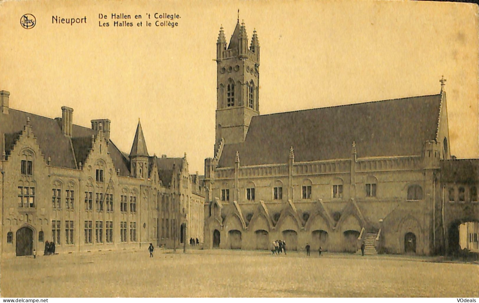 Belgique - Flandre Occidentale - Nieuwpoort - Nieuport - Les Halles Et Collège - Nieuwpoort