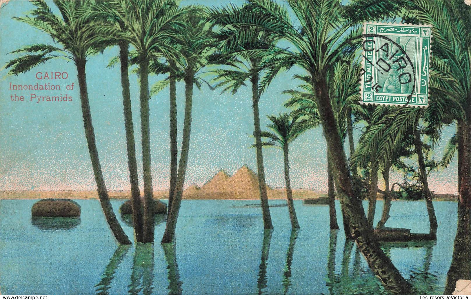 EGYPTE - Le Caire - Inondation Des Pyramides - Colorisé - Carte Postale Ancienne - Other & Unclassified
