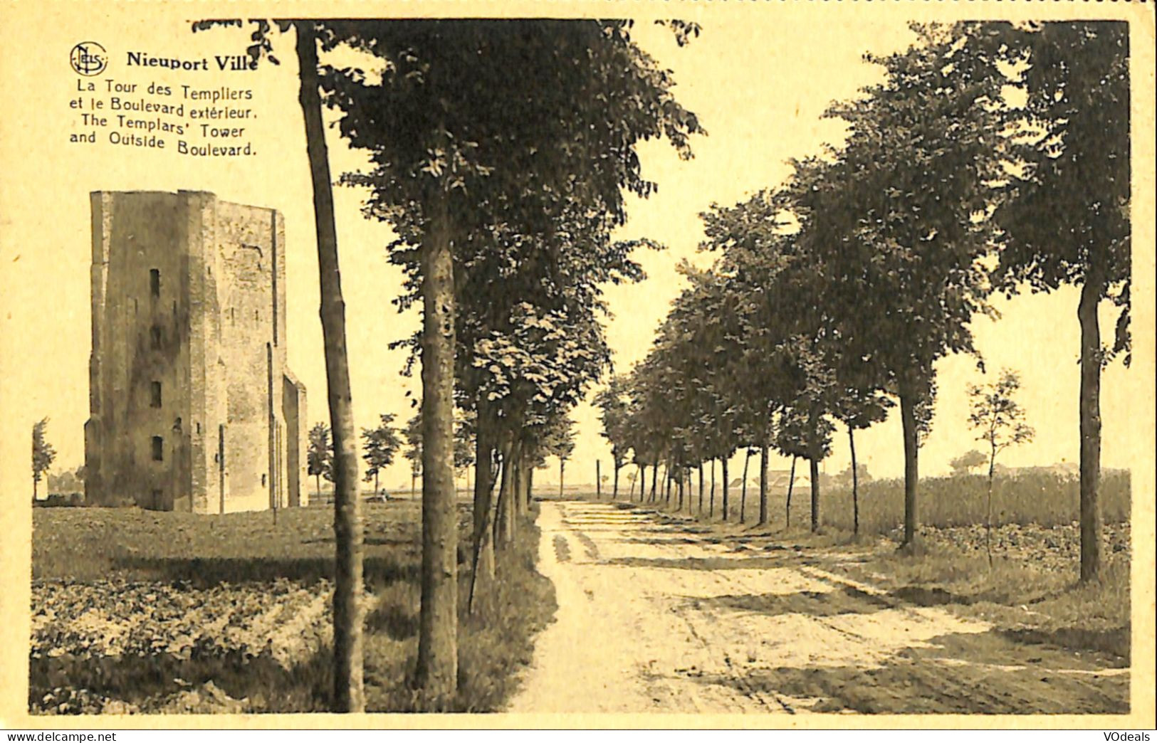 Belgique - Flandre Occidentale - Nieuwpoort - Nieuport - La Tour Des Templiers Et Le Boulevard Extérieur - Nieuwpoort