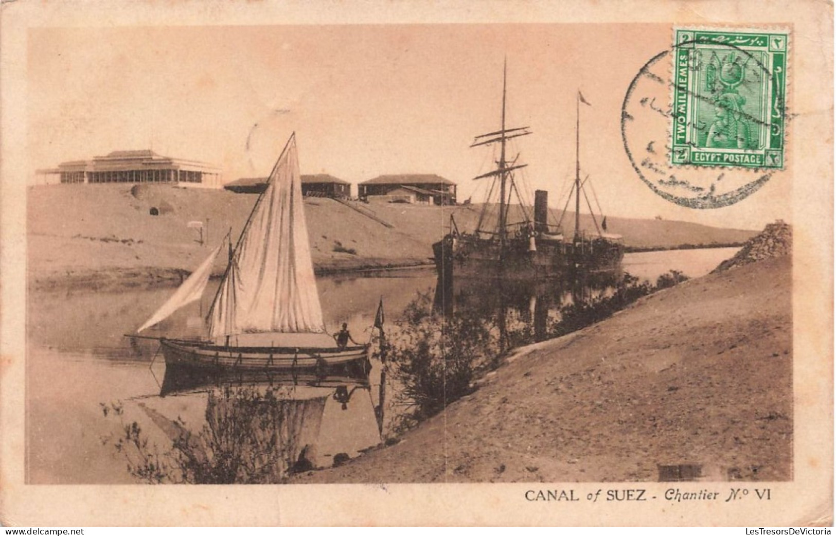 EGYPTE - Le Caire - Canal De Suez - Chantier - Carte Postale Ancienne - Autres & Non Classés