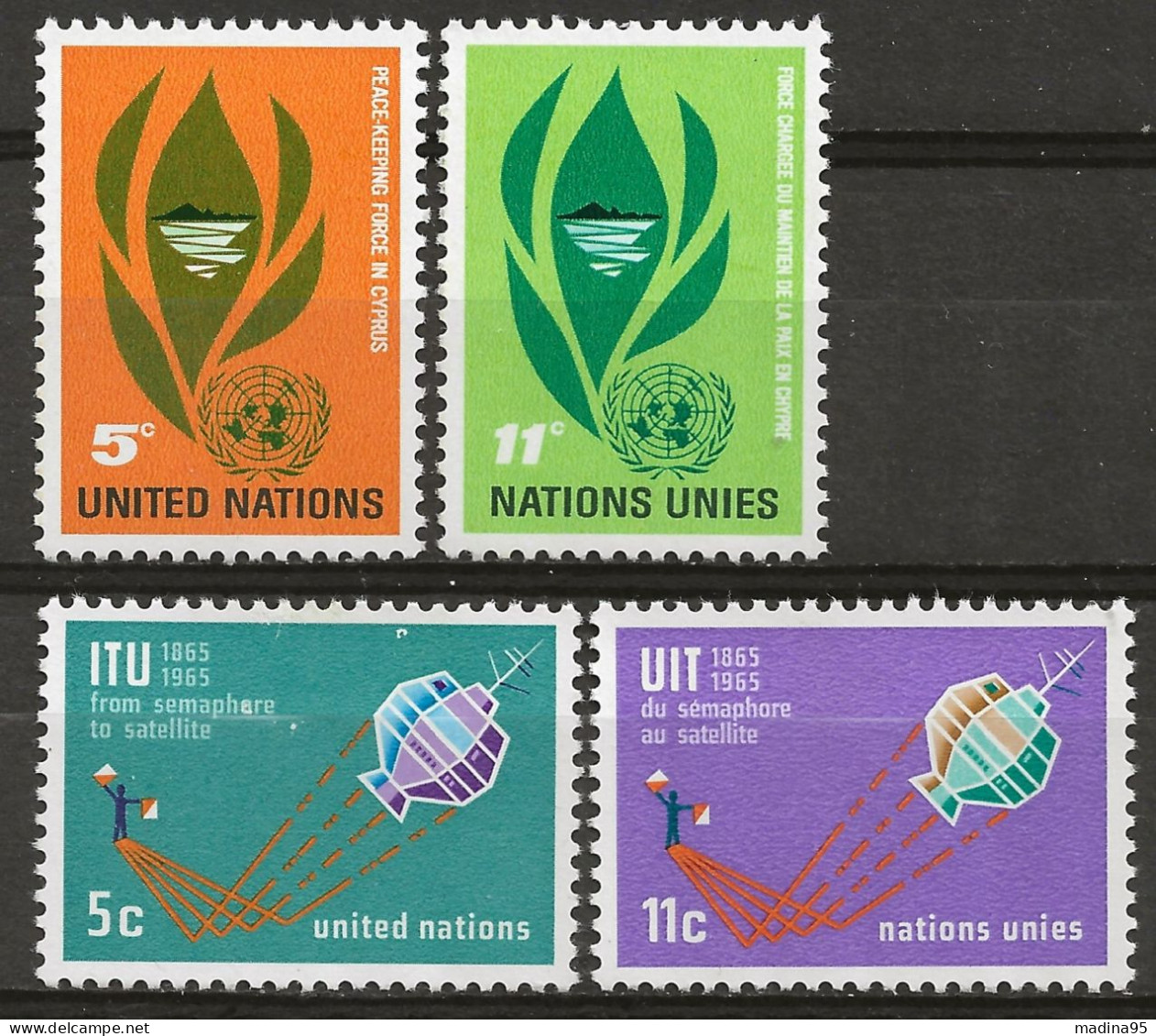 NATIONS-UNIES - NEW-YORK: **, N° YT 135 à 138, TB - Unused Stamps