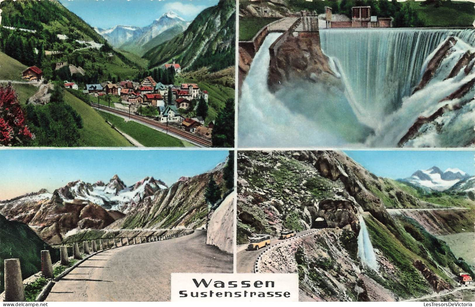 SUISSE - Wassen - Sustenstrasse - Colorisé - Carte Postale - Wassen