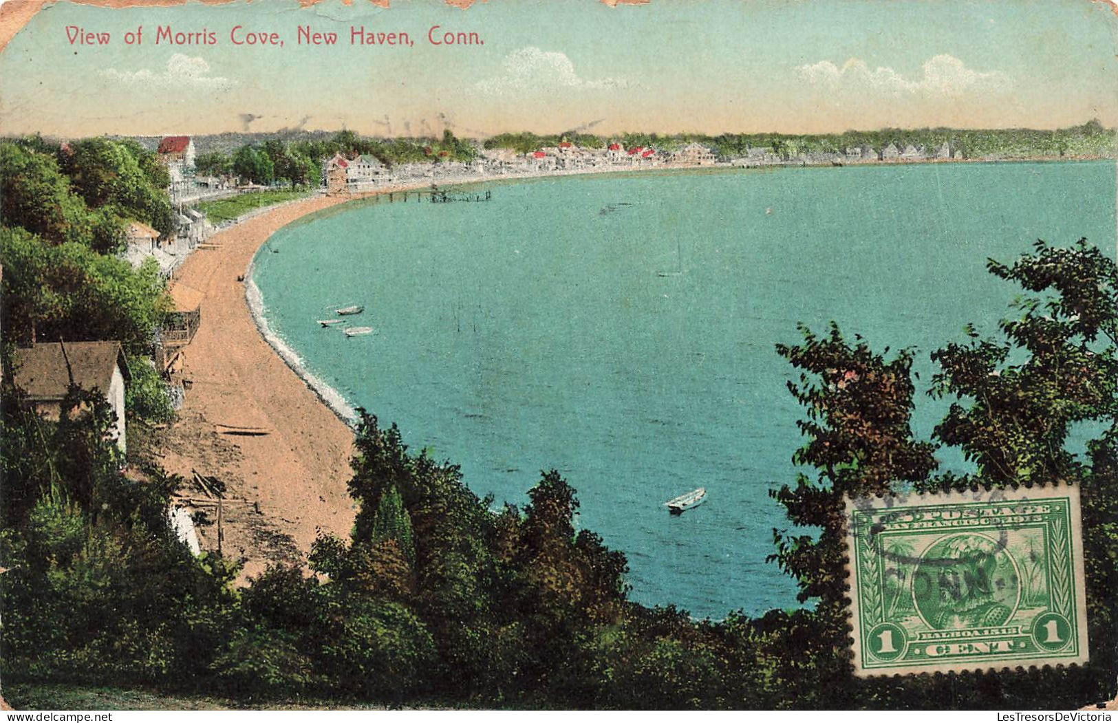 ETATS UNIS - New Haven - Vue Sur Morris Cove - Colorisé - Carte Postale Ancienne - New Haven