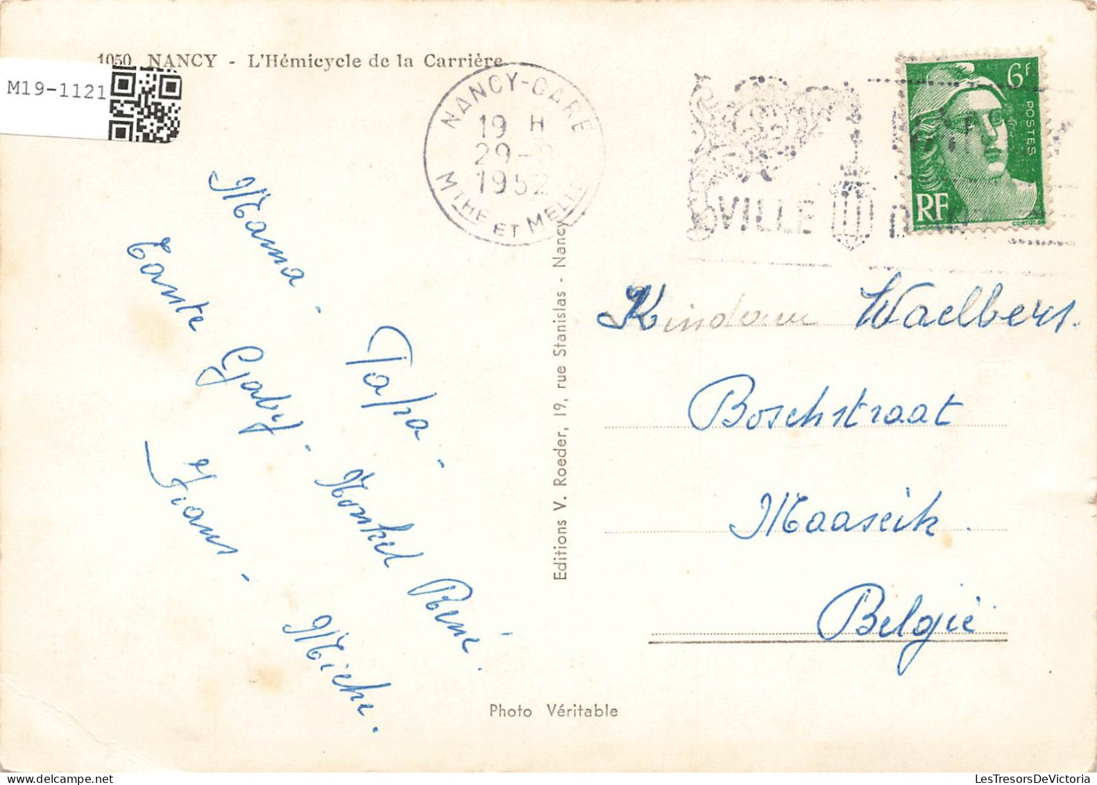 FRANCE - Nancy - L'hémicycle De La Carrière - Colorisé - Carte Postale - Nancy