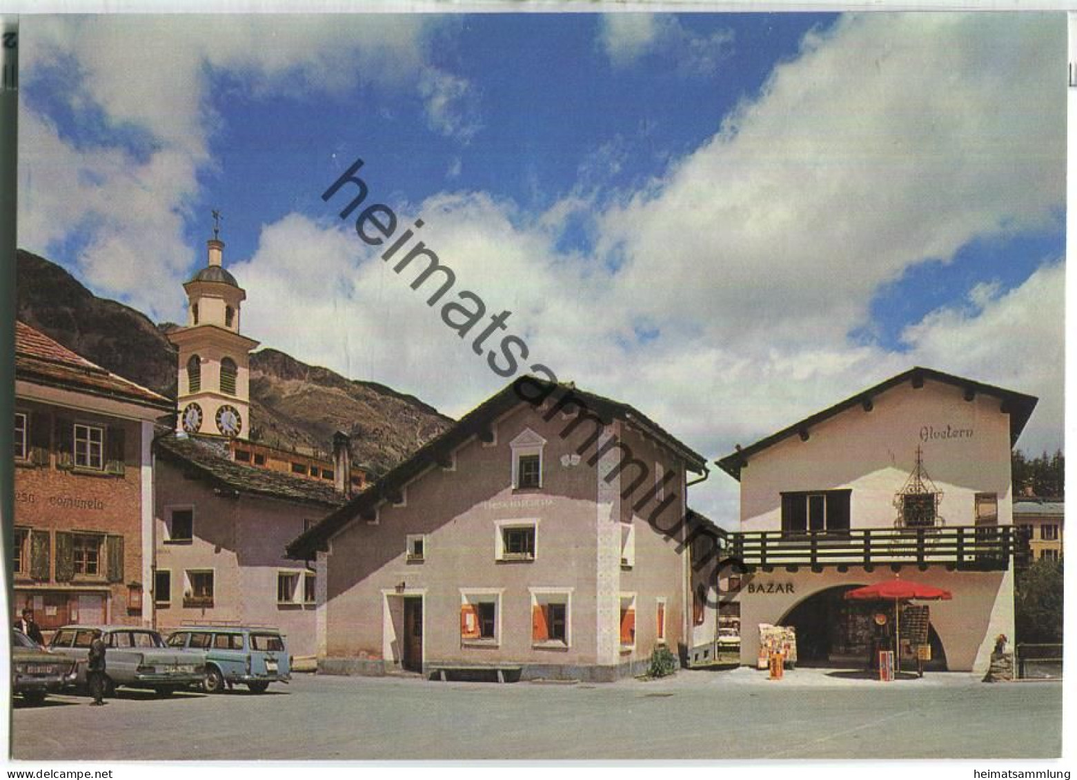 Dorfplatz In Sils-Maria - Verlag Hans Steiner St. Moritz - Sils Im Engadin/Segl