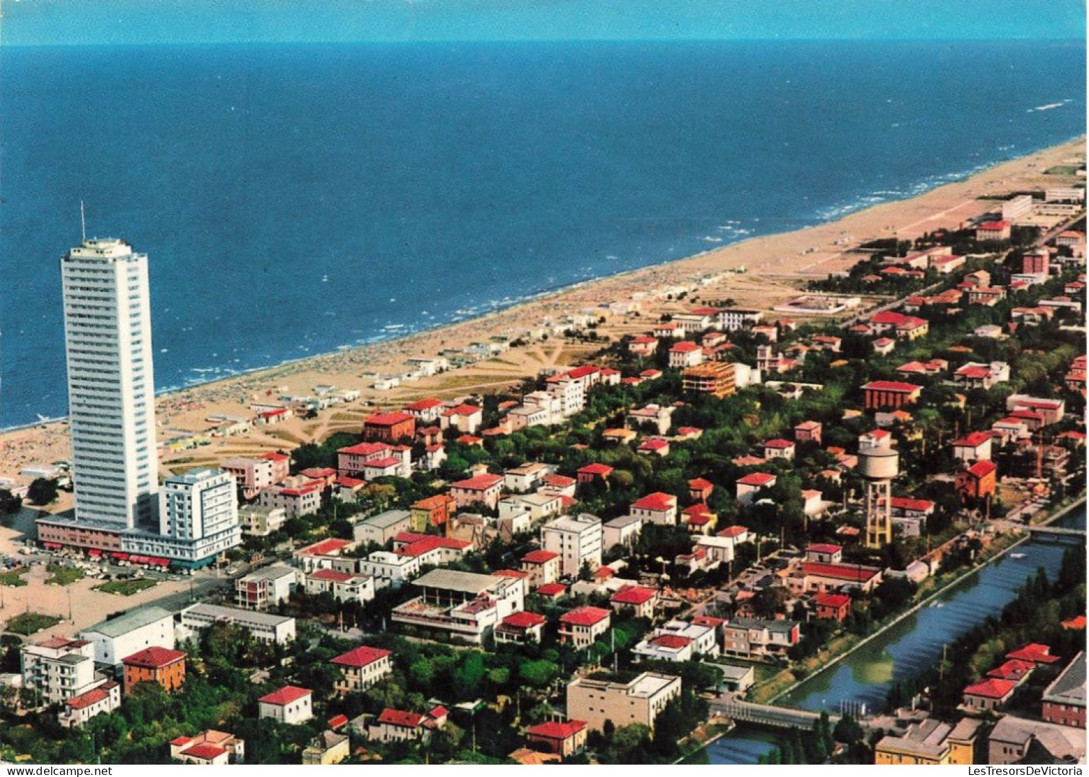 ITALIE - Cesenatico - Panorama Vu De L'avion - Colorisé - Carte Postale Ancienne - Cesena