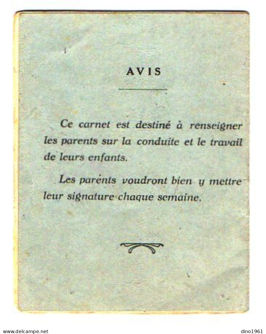 VP22.452 - Ecole SAINT - NICOLAS - DE - REDON  1945 / 46 - Bulletin Mensuel & Carnet De Correspondance De Melle GOURAUD - Diplome Und Schulzeugnisse