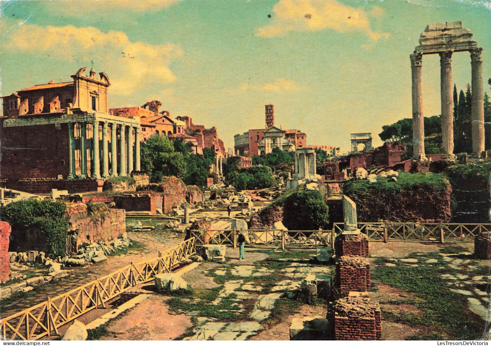 ITALIE - Rome - Forum Romain - Colorisé - Carte Postale - Otros Monumentos Y Edificios