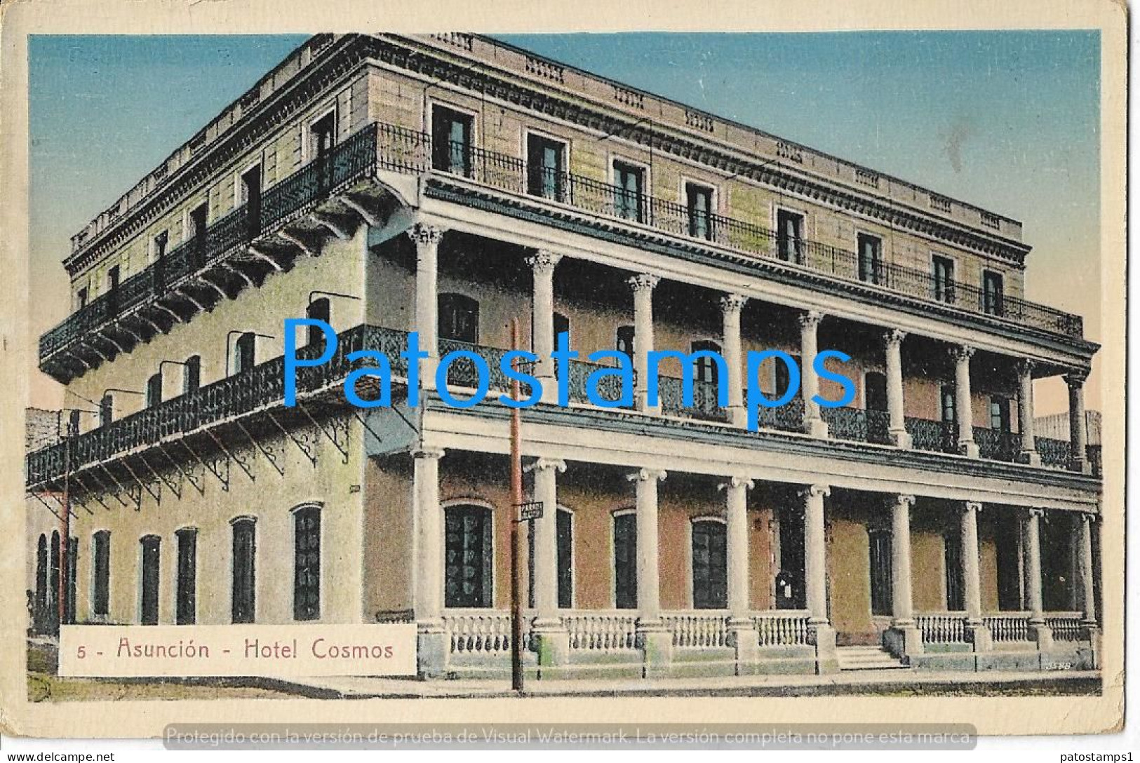 217398 PARAGUAY ASUNCION HOTEL COSMOS POSTAL POSTCARD - Paraguay