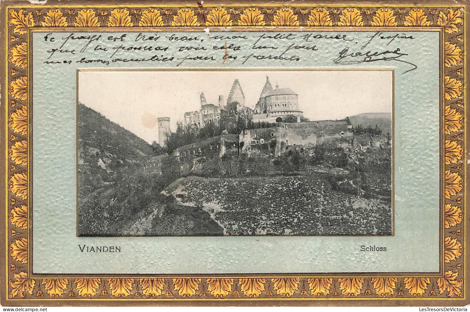 Luxembourg - Vianden - Vue Sur Le Château - Carte Postale Ancienne - Vianden