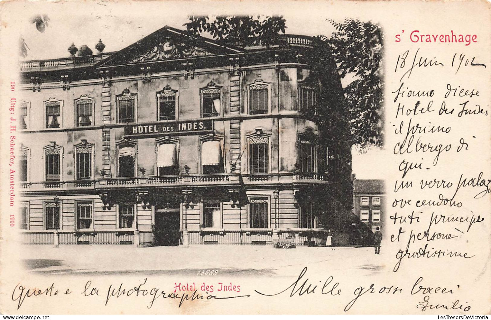 PAYS BAS - Gravenhage - Hôtel Des Indes - Carte Postale Ancienne - Autres & Non Classés