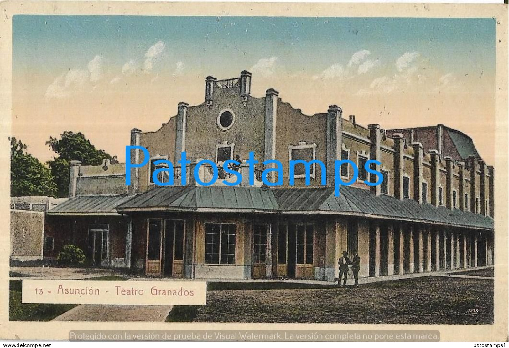 217413 PARAGUAY ASUNCION TEATRO GRANADOS POSTAL POSTCARD - Paraguay