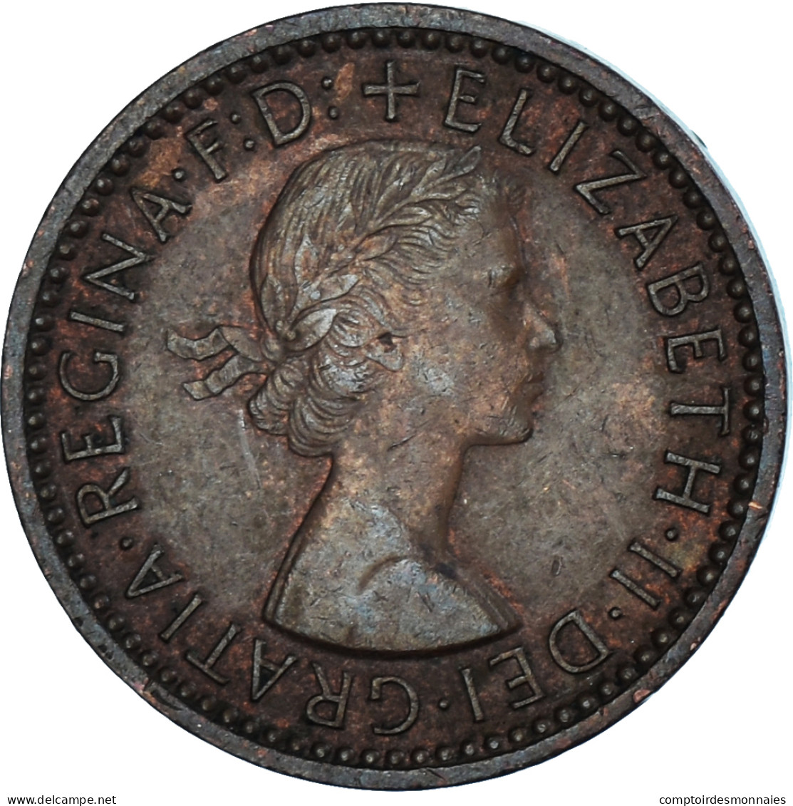 Monnaie, Grande-Bretagne, Farthing, 1955 - B. 1 Farthing