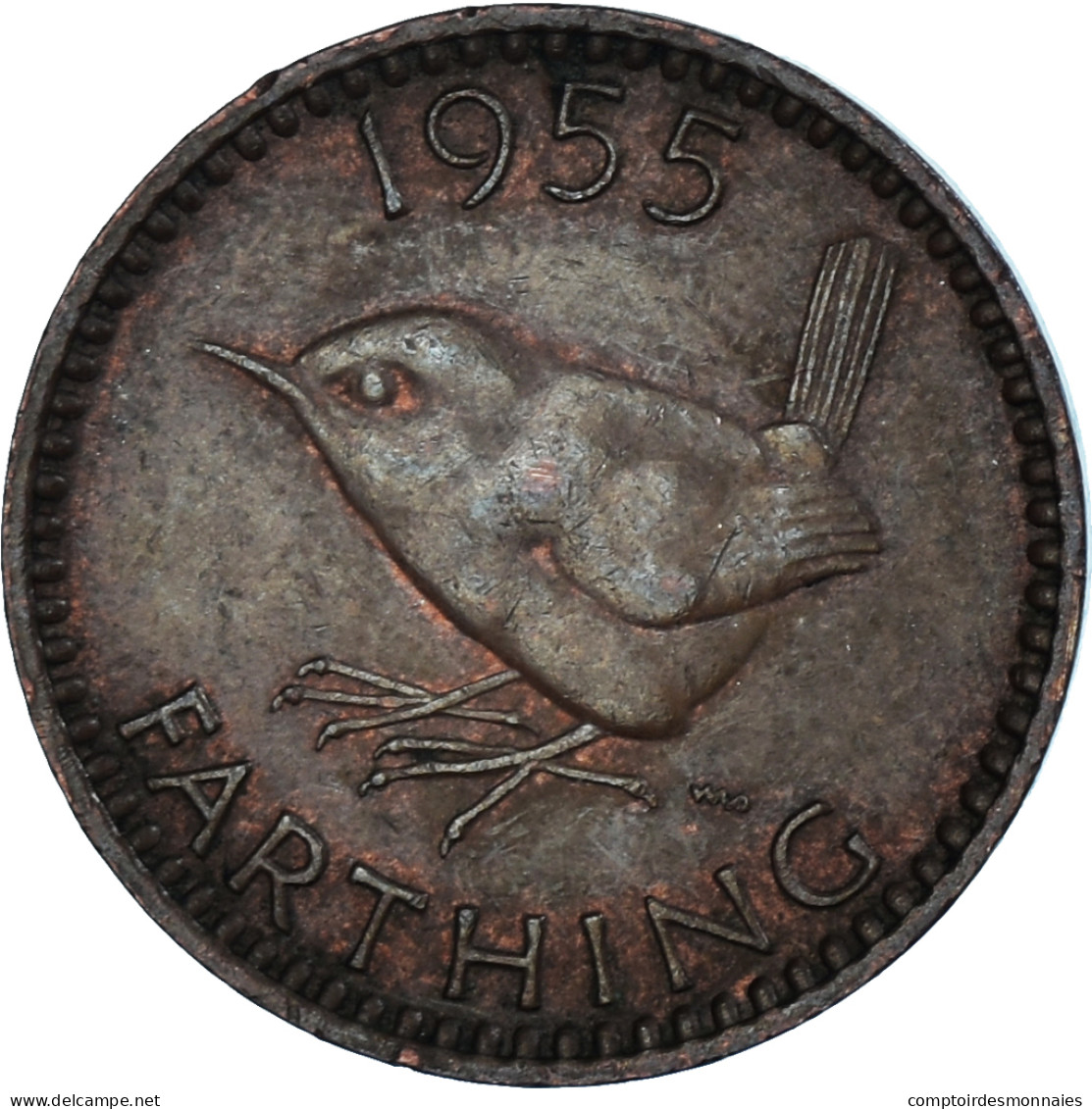 Monnaie, Grande-Bretagne, Farthing, 1955 - B. 1 Farthing