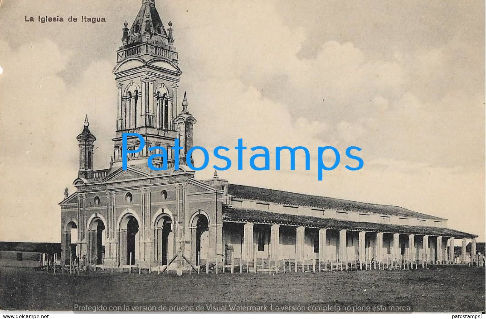 217432 PARAGUAY ITAGUA LA IGLESIA CHURCH POSTAL POSTCARD - Paraguay